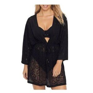 Dotti Plus Size Santorini Kimono Cover-Up Sz 1X